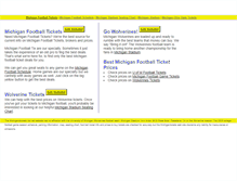 Tablet Screenshot of michigantickets.net